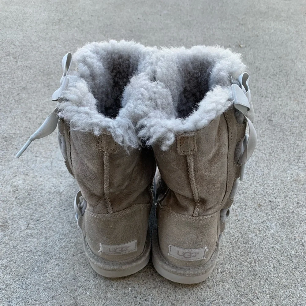 Girls UGG gray suede winter boots‎